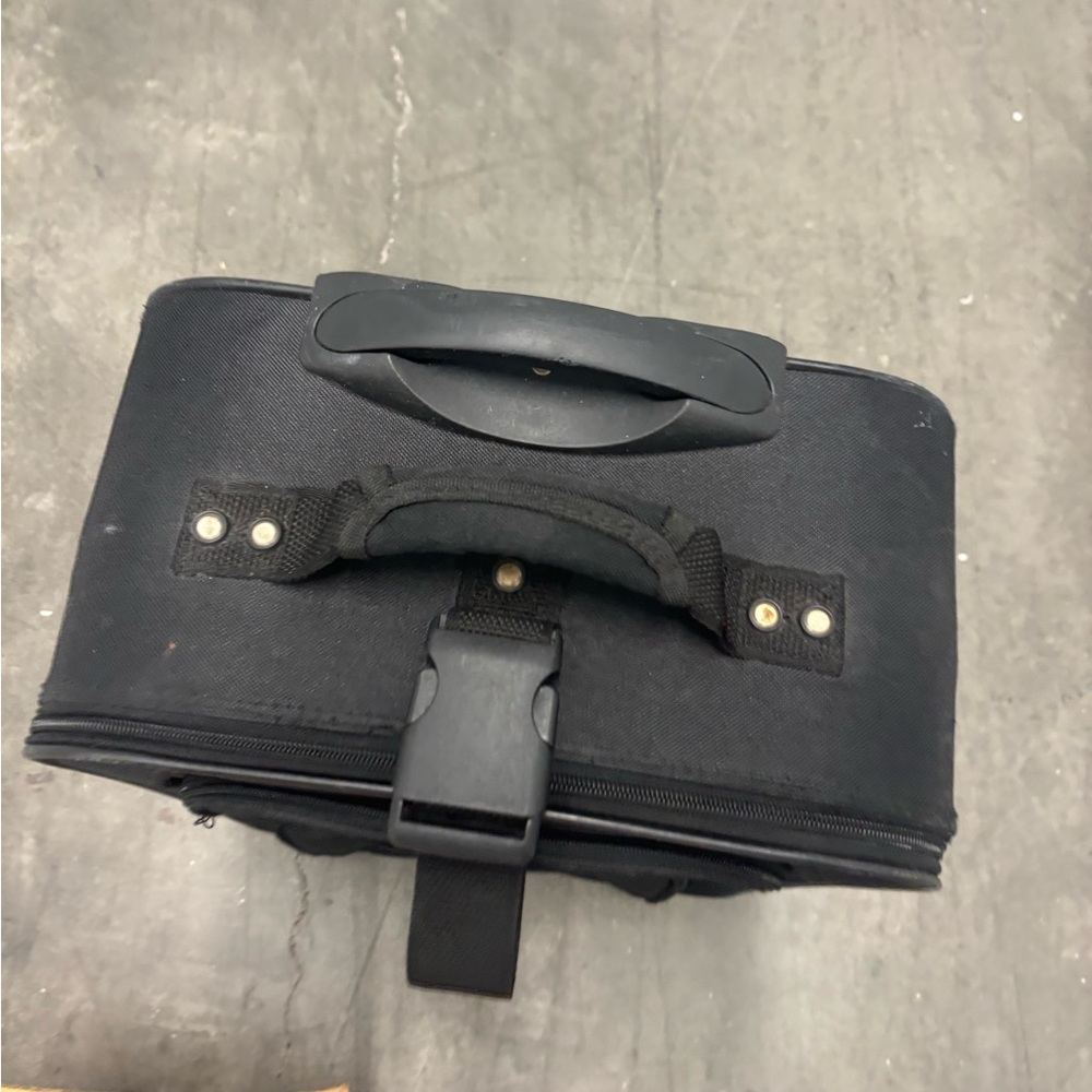 Essentials Black Suitcase With Retractable Handle… - image 2